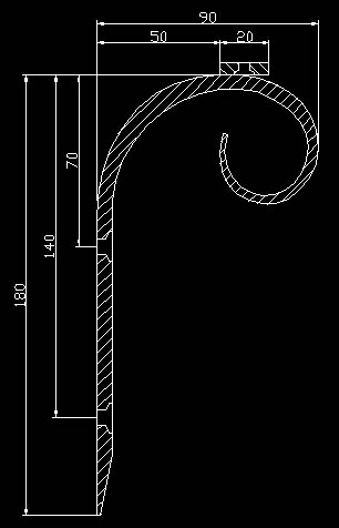 držák madla zábradlí
